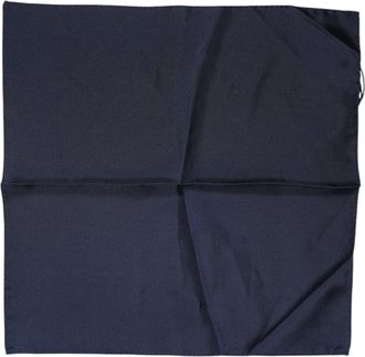 Dolce & Gabbana Donkerblauwe Zijde Vierkante Mannen Foulard Sjaal