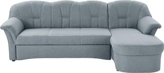 Domo Collection Ecksofa »Papenburg, zeitlose Rückensteppung, elegante Formensprache, L-Form« in grosser Farbvielfalt, wahlweise mit Bettfunktion