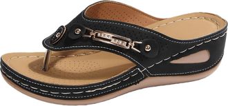 Generic Comfortable Orthopedic Sandals For Women Dressy Summer Womens Fashion Orthotic Flip Flops Ladies Slip On Lightweight Athletic Thong Sandals With Comfo