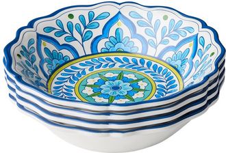 Certified International Porto Set Of 4 Melamine All Purpose Bowls
