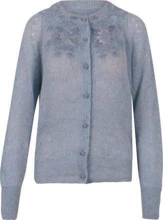 Ermanno Scervino Vicky Cardigan - Dames - Vesten - Blauw - 2XL - Truien & Vesten