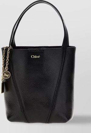 Chlo&eacute; chlo&eacute; spin small leather bucket bag