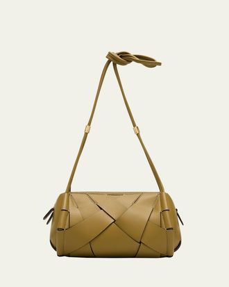 Ulla Johnson Charlotte Woven Leather Camera Bag