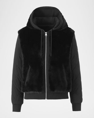 Mackage Gwendal Reversible Hooded Faux-Fur Jacket