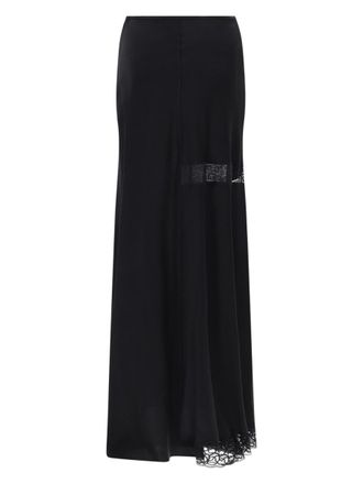 Msgm Lace-Detailed Skirt - Black