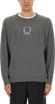 Moschino Grey Crew Neck Sweater