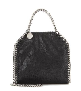 Stella McCartney Black/Gold Falabella Mini Tote Bag from