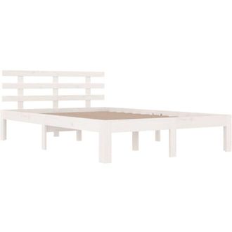 vidaXL Vidaxl - Estructura De Cama Sin Colch&oacute;n Madera Maciza Blanco 200x200 Cm