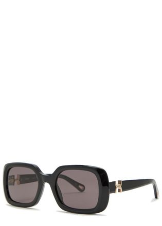 Chlo&eacute; Marcie Square-frame Sunglasses - Black - One Size