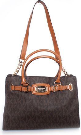 Michael Kors Pre-owned Womens brown canvas monogram shopper. Leather - One Size