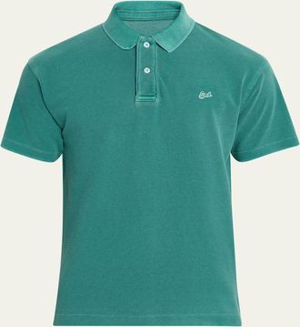 ERL Mens Cotton Pique Polo Shirt