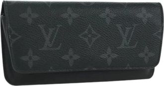 Louis Vuitton Pre-owned Wallets, female, Black, Size: ONE SIZE Pre-owned Glasses Case