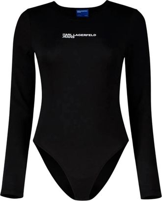 Karl Lagerfeld Body - Dames - Bodies - Zwart - S - Tops