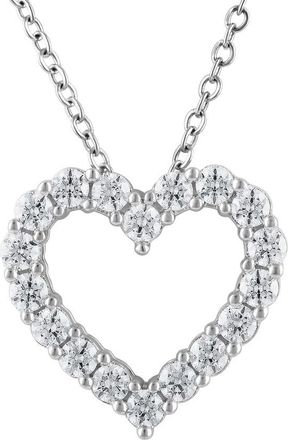Grown Brilliance 1.5 Carat 14K White Gold Round Cut Lab Grown Diamond 18 Halo Pendant Necklace for Women- Color/Clarity-F-VS2
