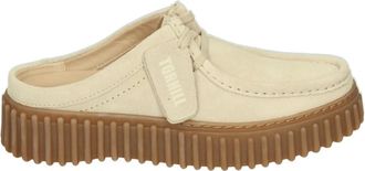 Clarks Schoenen, Dames, Beige, 41 EU, Suède, Beige Sportieve Muiltjes