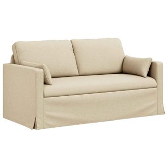 vidaXL Sof&aacute; Crema 158 X 78 X 80 Cm Tela Vidaxl
