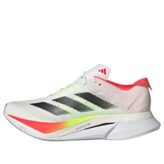 adidas (WMNS) adidas Adizero Boston 12 White Core Black Lucid Red JQ2554