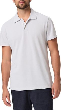 Paige Demille Cotton Piqu&eacute; Polo in Bristol Blue Combo at Nordstrom, Size X-Large