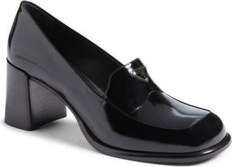 Prada Platform Loafer Pump in Nero at Nordstrom, Size 36.5