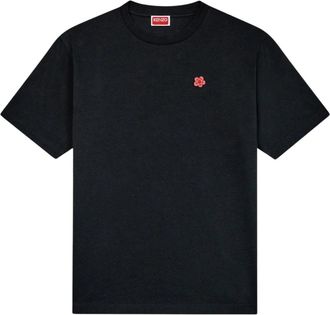 Kenzo Zwart Bloemen T-shirt en Polo - Heren - T-shirts - Zwart - S - Tops