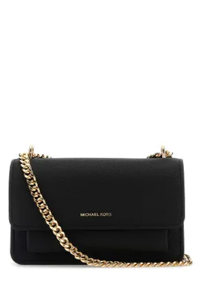 Michael Kors Black Leather Claire Crossbody Bag