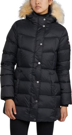 Pajar Womens Roxy Quilted Puffer with Detachable Faux Fur Trim