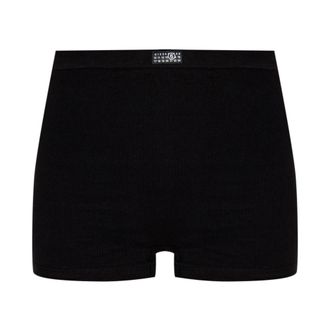 Maison Margiela Bottoms, female, Black, Size: L/XL Cotton Underwear Shorts