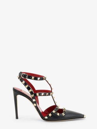 Valentino Garavani Decollet&egrave; Rockstud in pelle con iconiche borchie - VALENTINO GARAVANI - gender_Woman