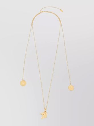 Chlo&eacute; brass chain necklace featuring pendant detail
