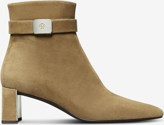 Tory Burch Wildleder-Stiefeletten mit Blockabsatz Georgia