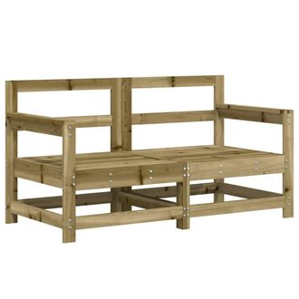 vidaXL Sof&aacute;s De Esquina De Jard&iacute;n 2 Uds Madera Maciza Impregnada Vidaxl