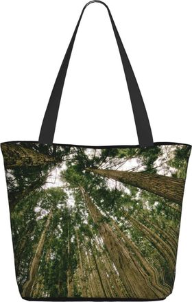 AOOEDM Green Print Ladies Shopping Bag 13x11x7in.The Perfect ValentineS Day Gift.It Is The Best ValentineS Day Gift For Mom, Daughter, Wife,Etc