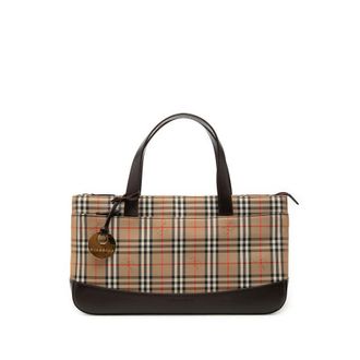 Burberry Pre-owned Burberry Haymarket Check Canvas Handbag Ladies TBV2IER0GT4DYGNV
