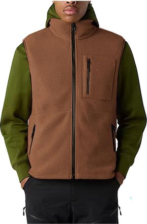 Generic Mens Fleece Gilet Sleeveless Bodywarmer Outdoor Windproof Jacket Lightweight Zip Up Stand Collar Vest with Pockets Fuzzy Cozy Loose Coats Breathable W