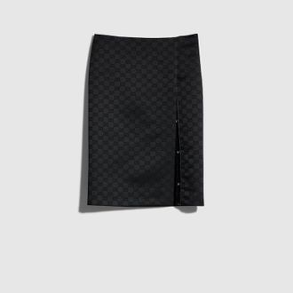Gucci GG Viscose Jacquard Skirt, Black, Ready-to-wear