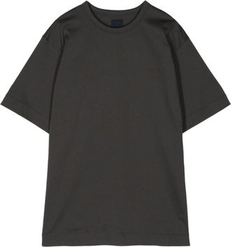 Juun.J logo-appliqué cotton T-shirt - men - Cotton - S - Grey