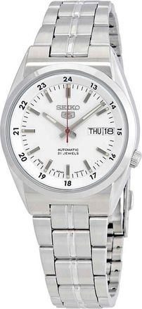 Seiko Series 5 Automatic Date-Day White Dial Mens Watch SNK559J1