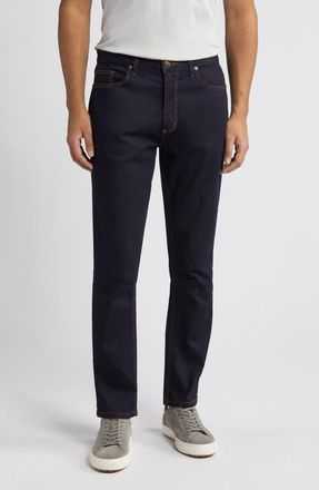 Johnston & Murphy Straight Leg Jeans in Dark Wash at Nordstrom, Size 32