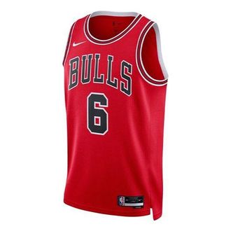 Nike x NBA DRI-FIT Chicago Bulls Alex Caruso Jerseys Red DN2000-661