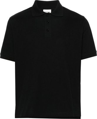Saint Laurent Cassandre-embroidered Piqu&eacute; Polo Shirt