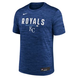 Nike Kansas City Royals Authentic Collection Nike Mens Dri-FIT MLB T-Shirt in Blue | 02ER4EWROY-RMG