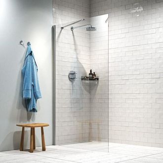 Sealskin Hooked inloopdouche 120x200cm 6mm veiligheidsglas chroom