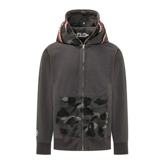 A Bathing Ape Color Camo Shark Full Zip - Heren - Vesten met rits - Zwart - XL - Katoen - Hoodies & sweatvesten