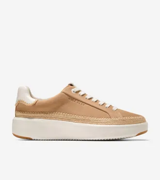 Cole Haan Womens GrandPr&oslash; Topspin Sneakers - Beige Size 10.5