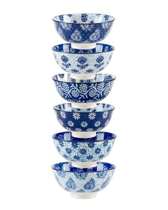 Certified International Carnival Set Of 6 All Purpose Bowls