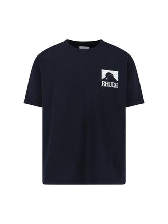 Rhude Classic Black T-Shirt With Crew Neckline