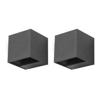 Forlight Aplique Exterior LED (2uds) Luz Modulable 4000K Gris Urbano Rex