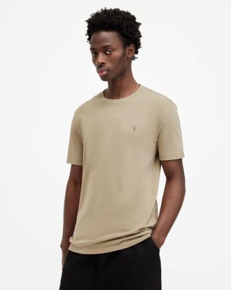AllSaints Cotton Brace Brushed Cotton Crew Neck T-Shirt, Size: XS