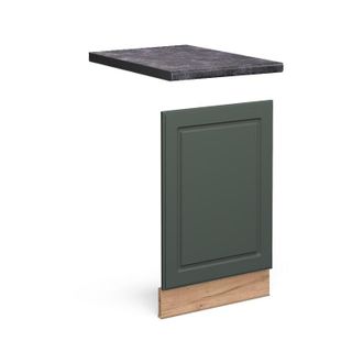 Vicco Panel Frontal Fame-line, Verde Dorado Casa De Campo, 45 Cm, Et Antracita Vicco