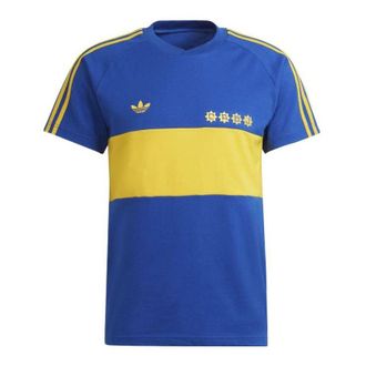 adidas originals Colorblock Back Alphabet Printing Short Sleeve Blue HC0300